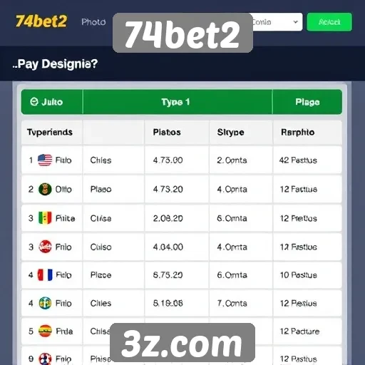 Visão geral dos jogos disponíveis no 74bet2
