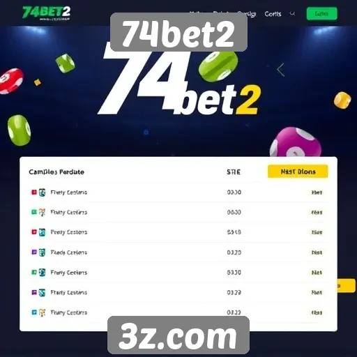 Promoções e bônus disponíveis no 74bet2