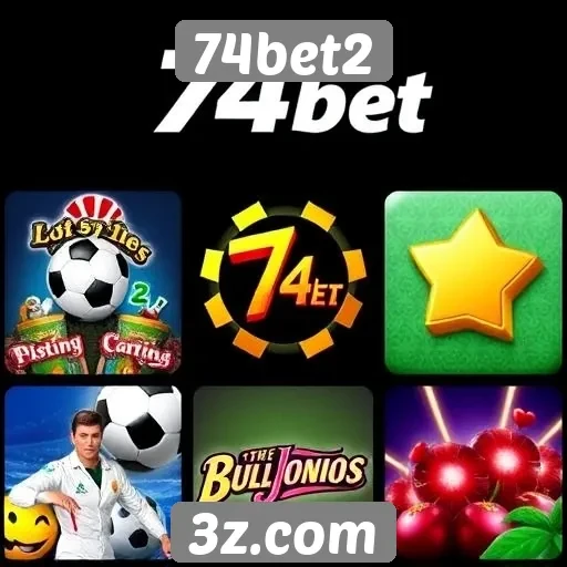 Variedade de jogos oferecidos pelo 74bet2